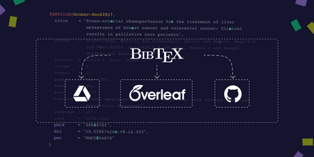 BibTeX export and Overleaf integration