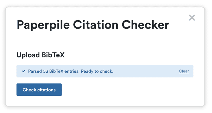 Introducing the Paperpile Citation Checker. Verify the accuracy of your citations before you submit your manuscript.