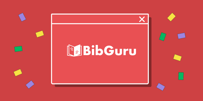 BibGuru on a screen with confetti