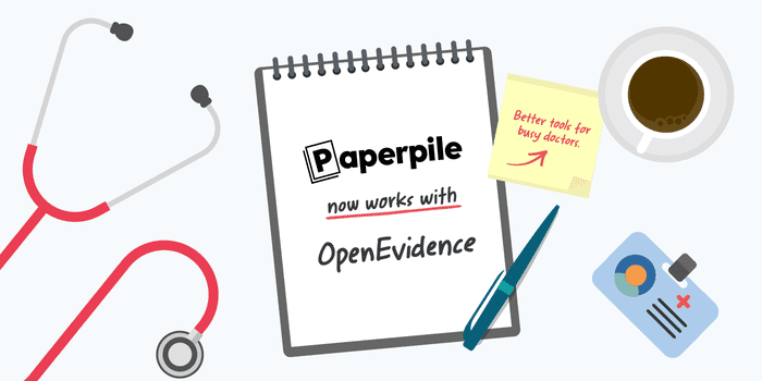 Save papers directly from OpenEvidence