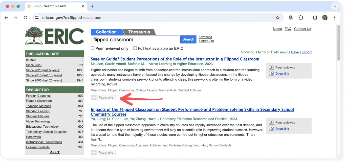 ERIC research database: complete tutorial - Paperpile