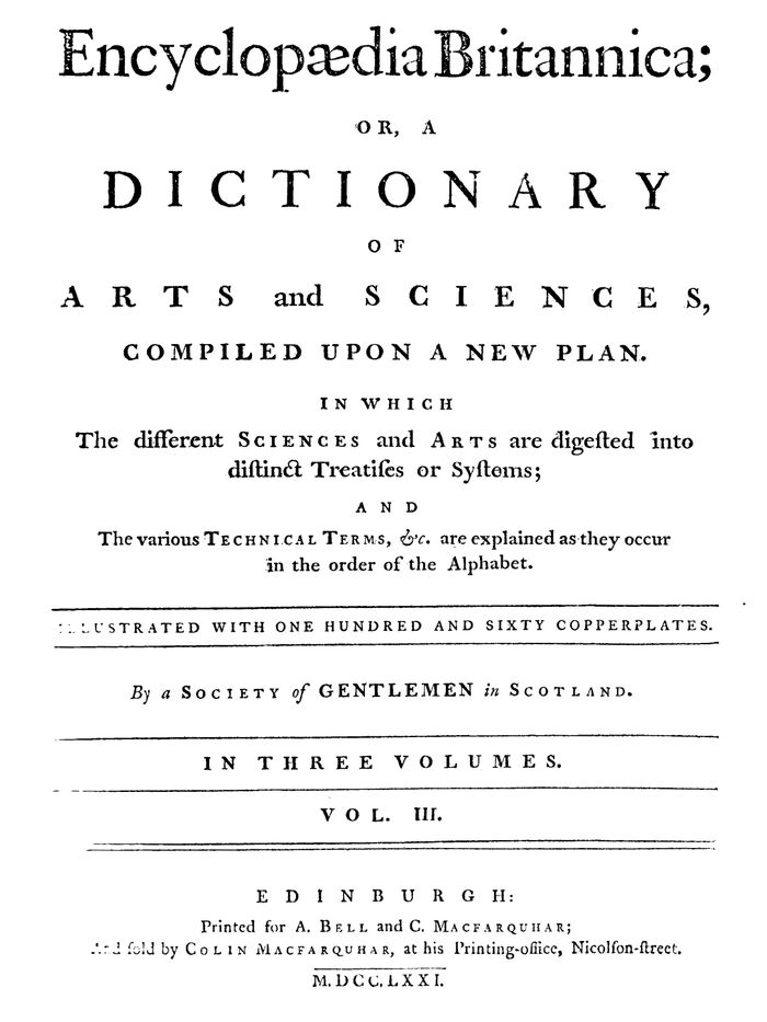 Britannica 1st ed. Vol.III