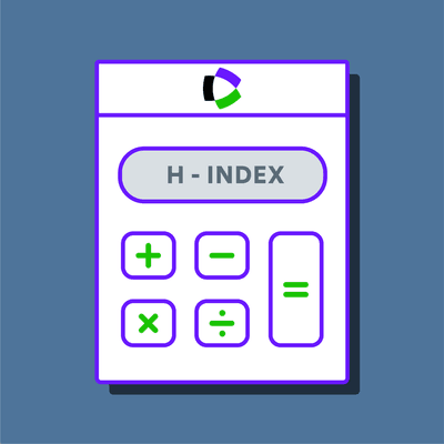 h-index illustration for Web of Science
