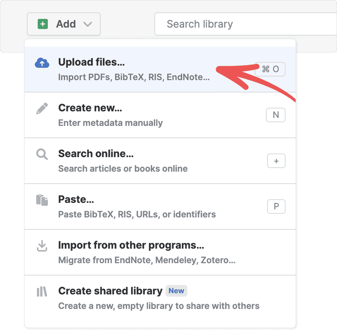 Ing Upload Upload files | Paperpile Help Center