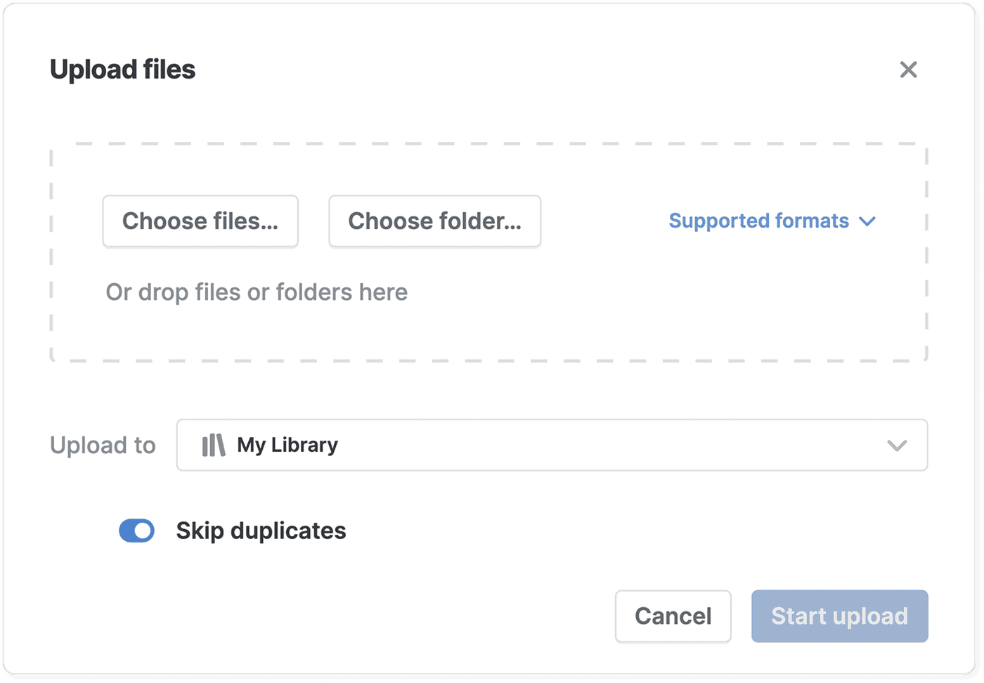 Upload files | Paperpile Help Center