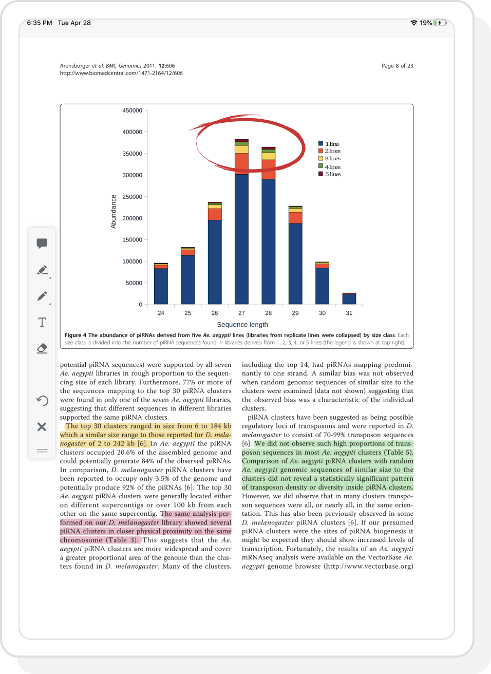 Annotate papers in Paperpile app