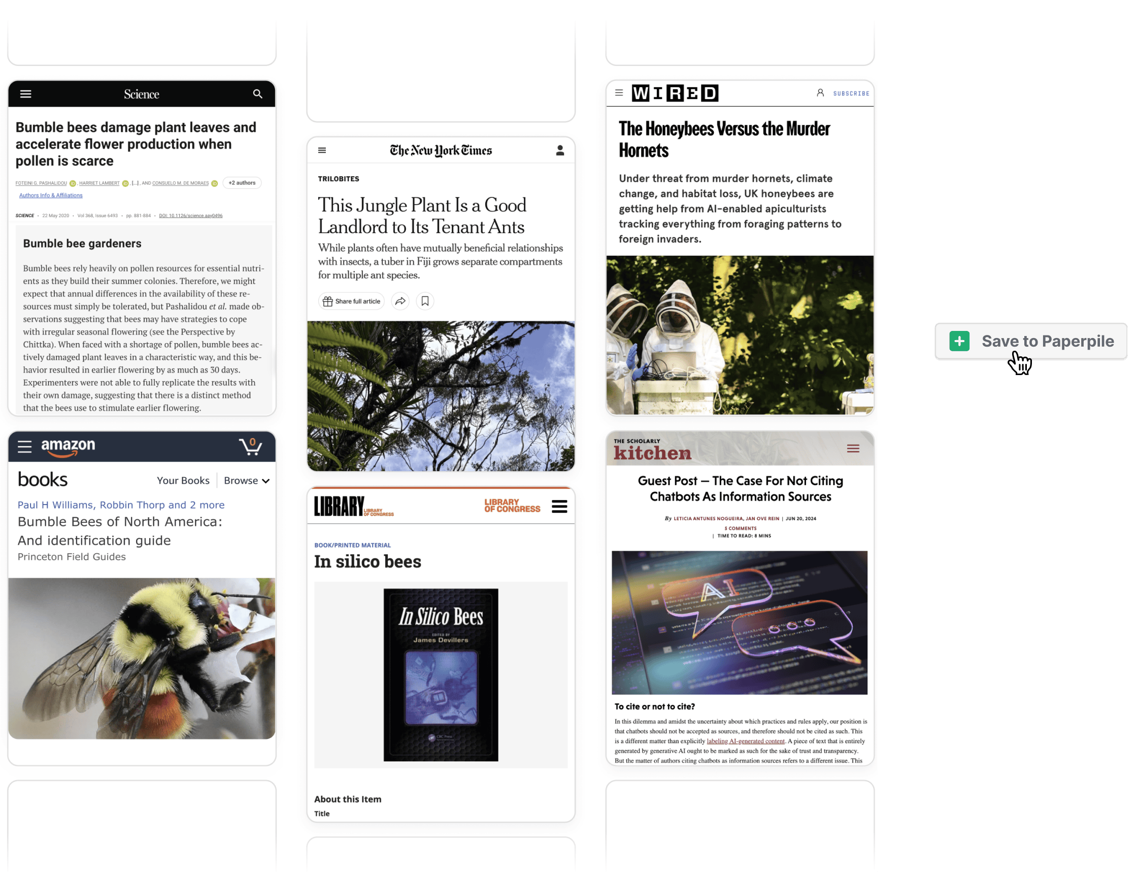 Save anything you find to your Paperpile library