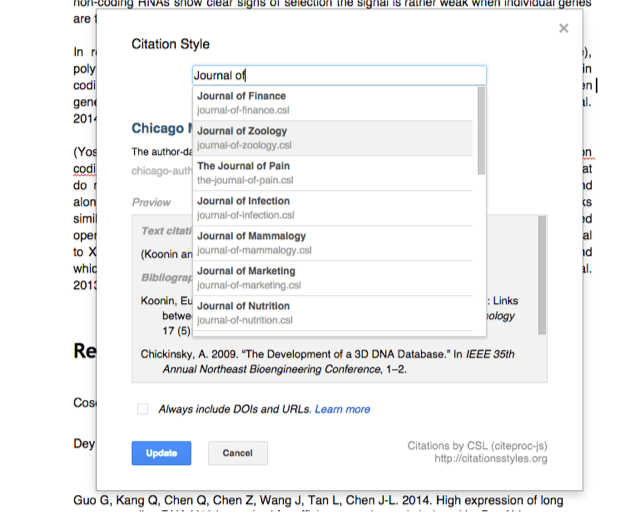 apa format paper google docs