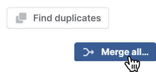 Find and merge duplicate references