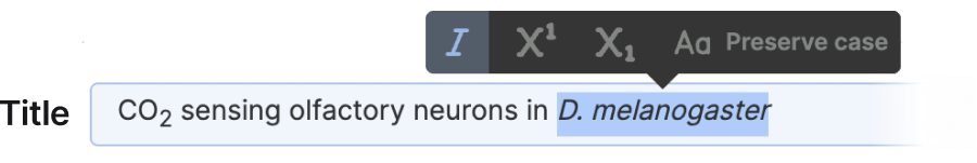 Fix and format titles
