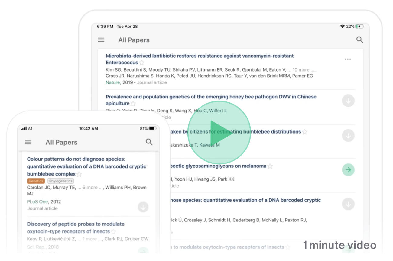 Paperpile mobile apps — watch the 1 minute video
