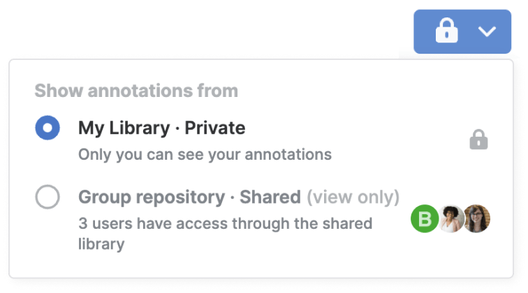 Keep private annotations separate