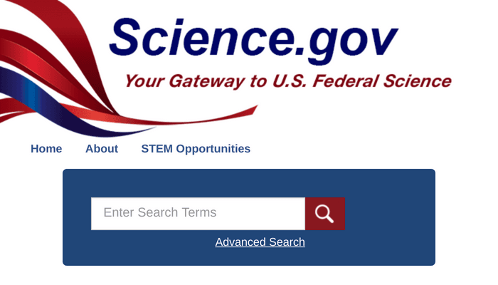 Science.govの検索インターフェース