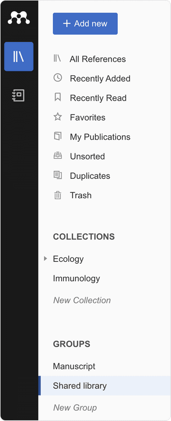 Mendeley Sidebar